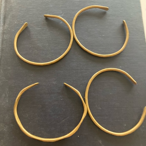 Set of four brass bangles - small wrists - Picture 4 of 7
